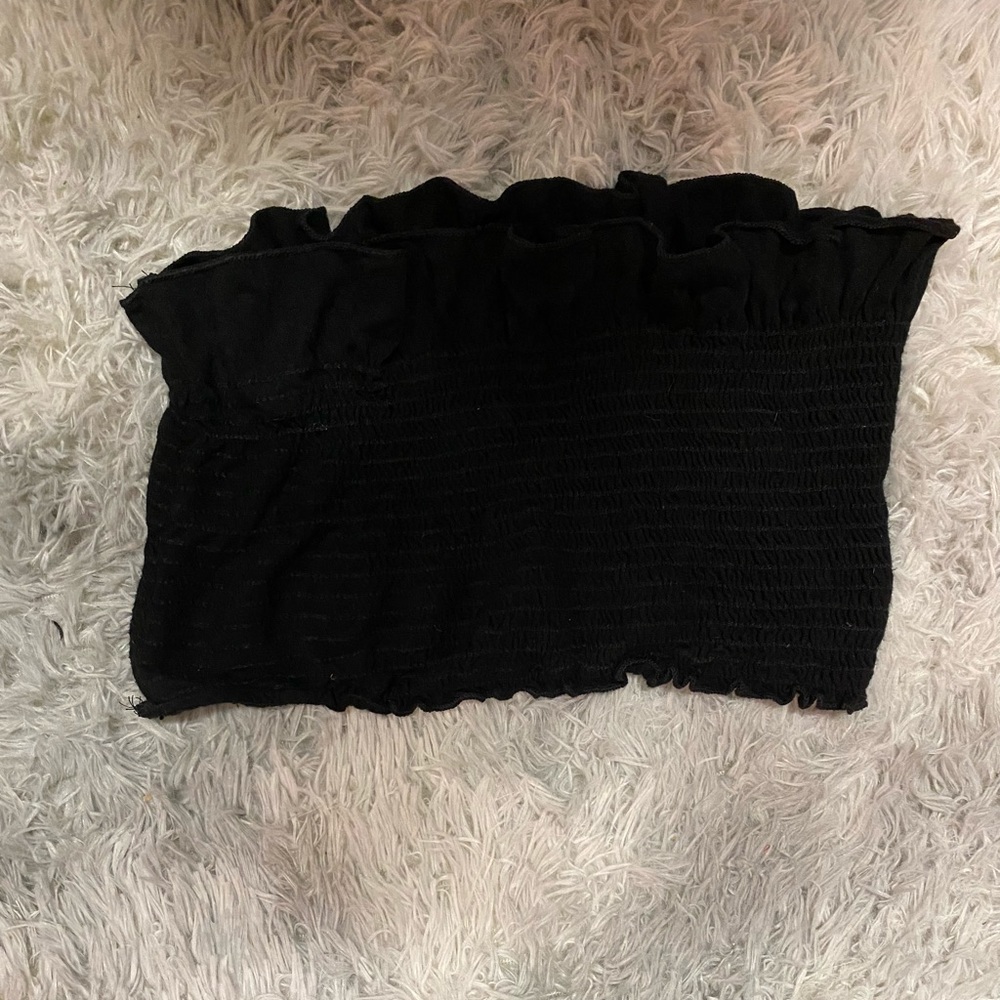 ruffled tube top